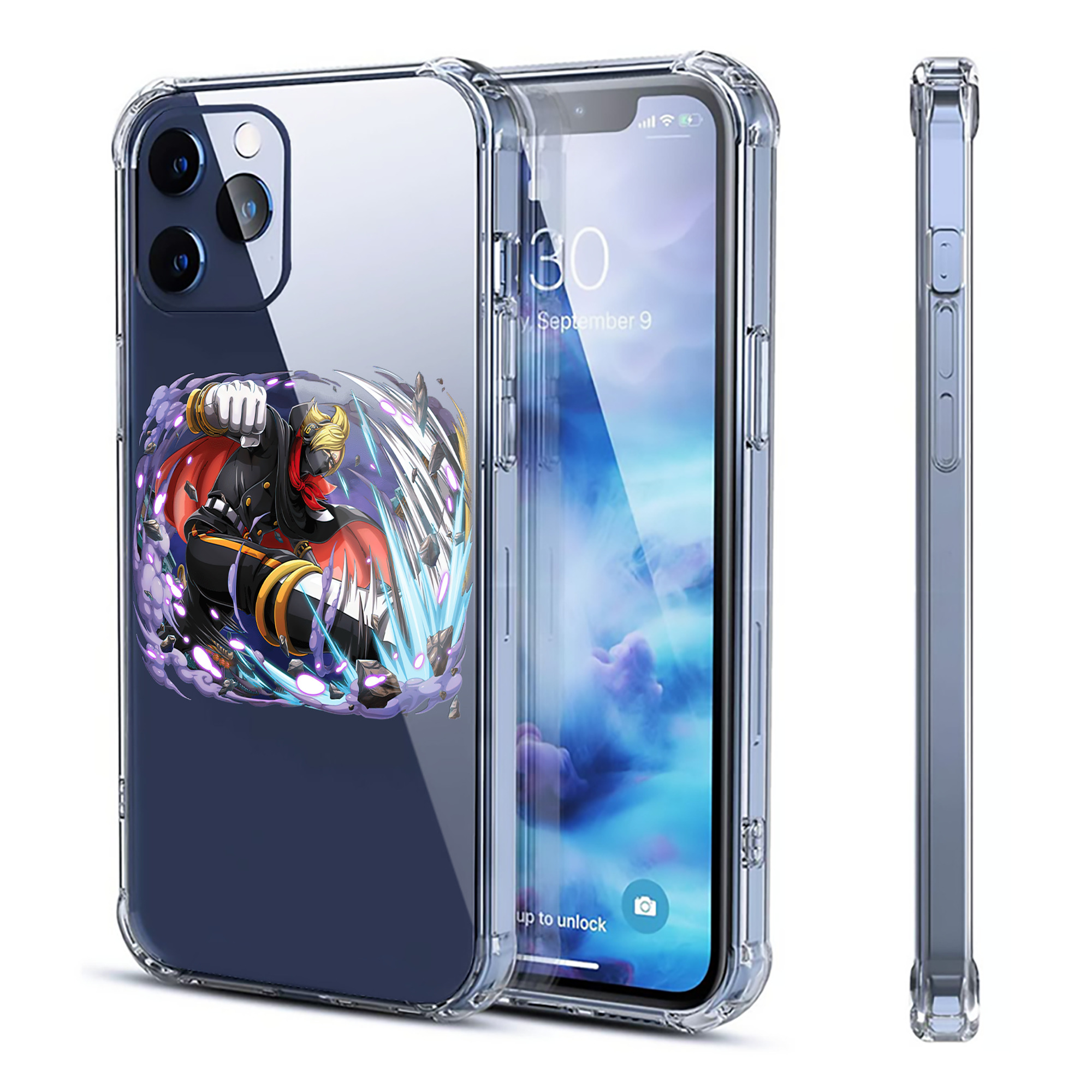 （画像用） ワンピース ロロノア・ゾロ ONE PIECE Roronoa Zoro 【iPhone 12シリーズ対応】透明スマホケース（クリアソフトケース）